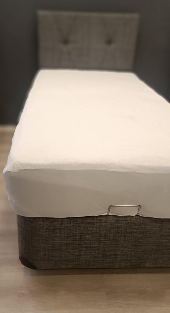 ALEZ Fitted 90169 Yatak koruyucu Sıvı Geçirmez 90x190 Model Terletme El Yapı - 8