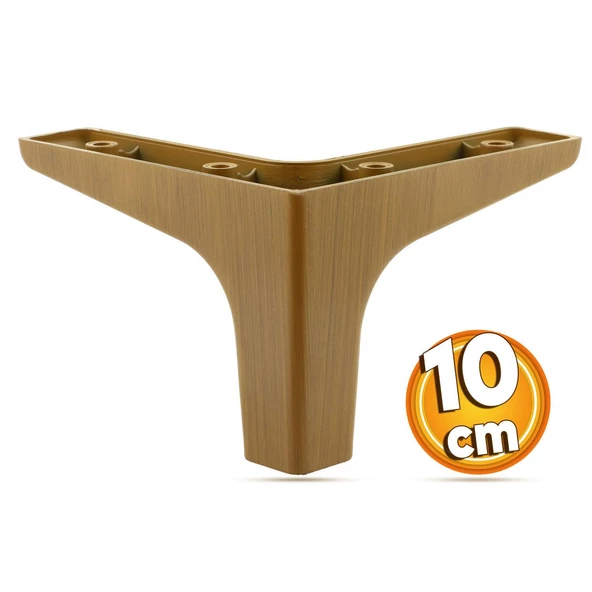 Dolap Mobilya Kanepe Sehpa Tv Ünitesi Koltuk Ayağı 10 Cm Koyu Ceviz Ayakları (4 ADET) - 2