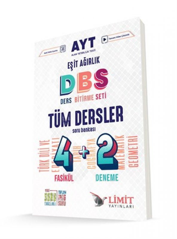 AYT Tüm Dersler DBS 4+2 Soru Bankası (Eşit Ağırlık) - Limit Yayınları