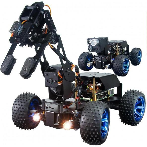 Adeept PiCar-Pro Robot Kiti - 2'si 1 Arada Robotik Programlama