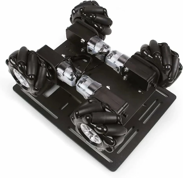 LewanSoul Mecanum Şasi Araç Kiti - Alüminyum Alaşımlı Çerçeve - 3