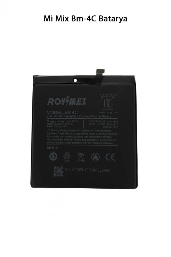 Mi Mix Bm-4C Telefonlarla Uyumlu Batarya 4400 mAh - 1