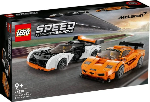 LEGO-76918 Speed Champions McLaren Solus GT ve McLaren F1 LM