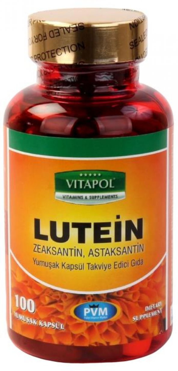 Vitapol Lutein 100 Yumuşak Kapsül Astaksantin Zeaksantin Koenzim Nergis Çiçek Bakır