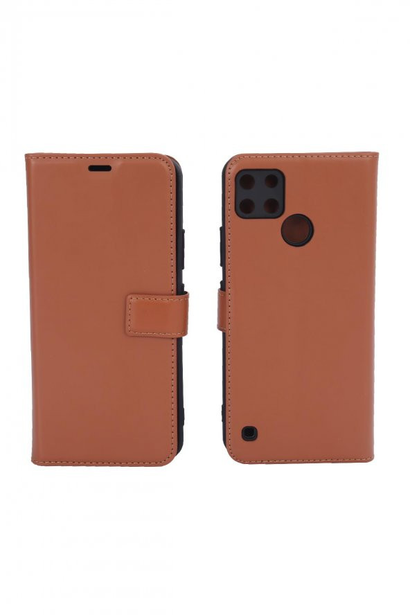 Oppo Realme C25Y Cüzdanlı Ve Kapaklı Kılıf - Resim 4