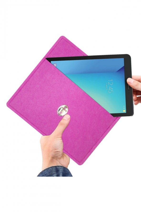Fuşya Renk Tablet Taşımaya Uygun El Çantası