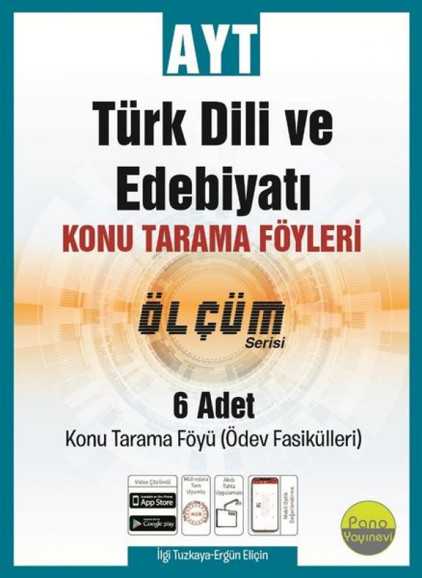 AYT Türk Dili ve Edebiyatı Tarama Föyleri (6 Fasikül 6x24 Sayfa)  - Pano
