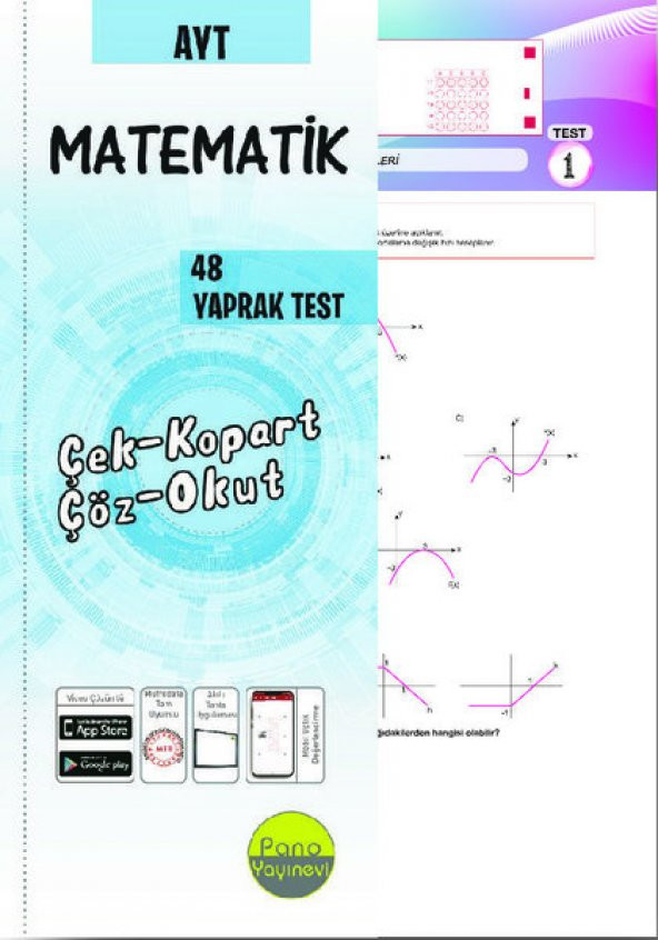 AYT Matematik Yaprak Testleri (48 Adet) Çek Kopart - Pano