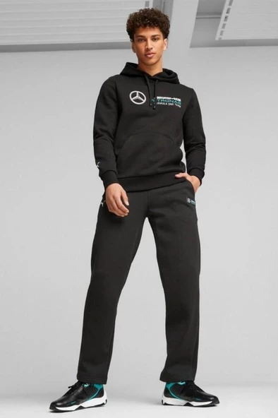 Puma MAPF1 ESS Fleece Hoodie Erkek Sweatshirt Siyah S-XXL - 4