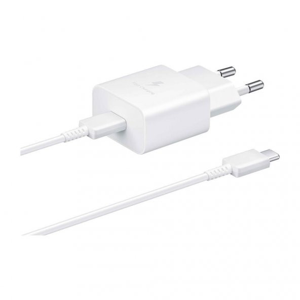Samsung 15W PD Type-C To Type-C Şarj Aleti Beyaz