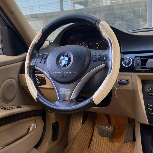 Üniversal Direksiyon Kolları Bej Renk Tüm Araçlara Uyumlu - 4