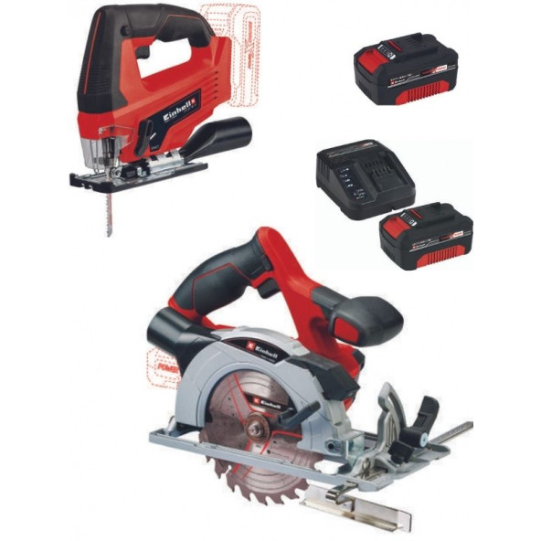 Einhell TE-CS 18/165/1 Daire Testere TC-JS 18 Dekupaj 2X4.0AH Akülü Set