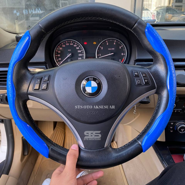 Üniversal Direksiyon Kolları Mavi Renk Tüm Araçlara Uyumlu - 4
