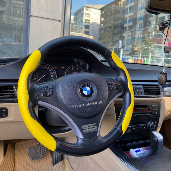 Üniversal Direksiyon Kolları Sarı Renk Tüm Araçlara Uyumlu - 3
