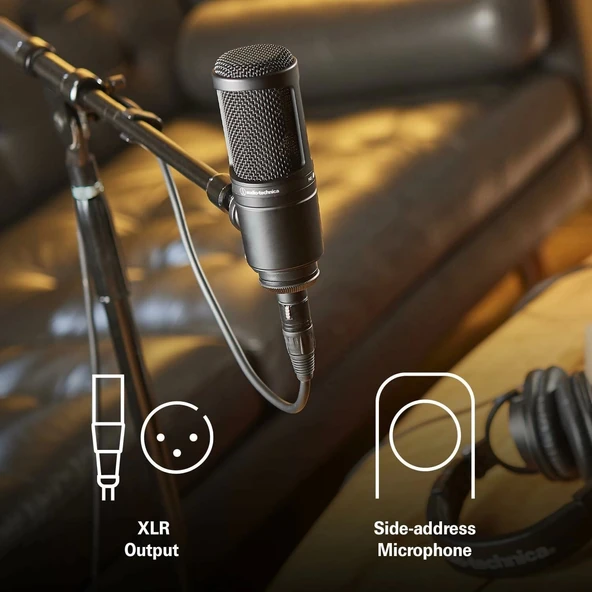 Audio-Technica At2020 Kardioid Kondenser Stüdyo Xlr Mikrofon - 4