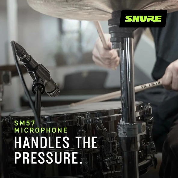 Shure SM57 Dinamik Enstrüman Mikrofonu, Prof. Kalite ve Çok Yönlülük - 3