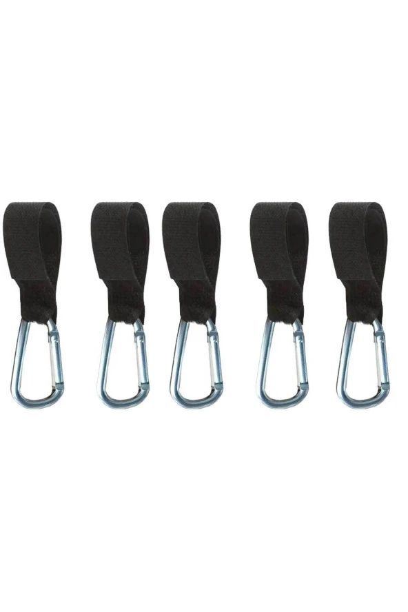 RevuBaby Bebek Arabası Çanta Asma Aparatı Puset Kancası & Bebek Arabası Askı Aparatı 5 Li Paket