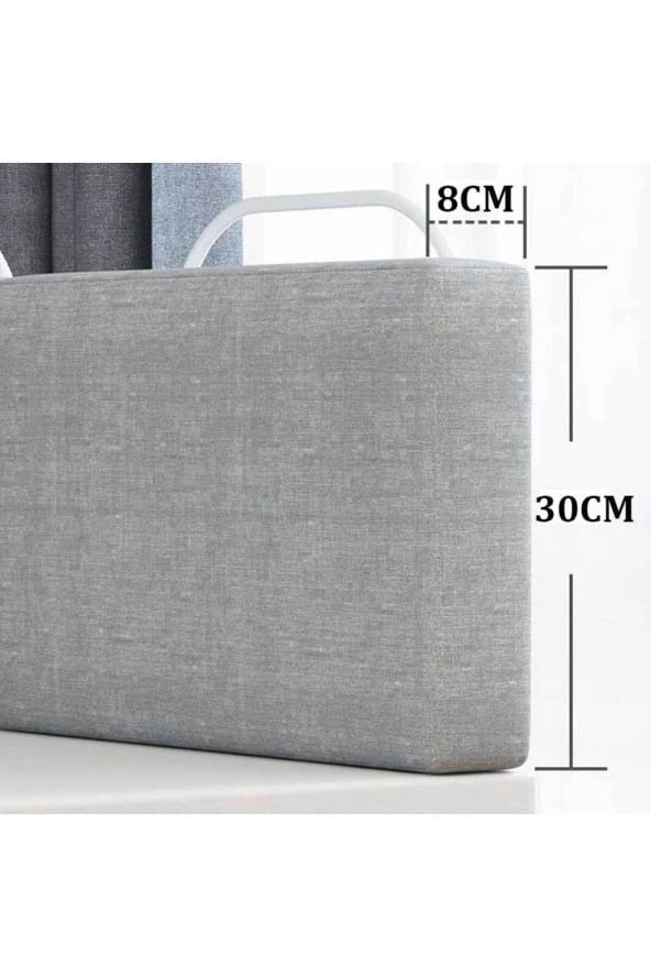 RevuBaby 150 cm Serenty Plus Yatak Bariyeri Bebek Ve Çocuk Korkuluğu Güvenlik Bariyeri Gri - 5