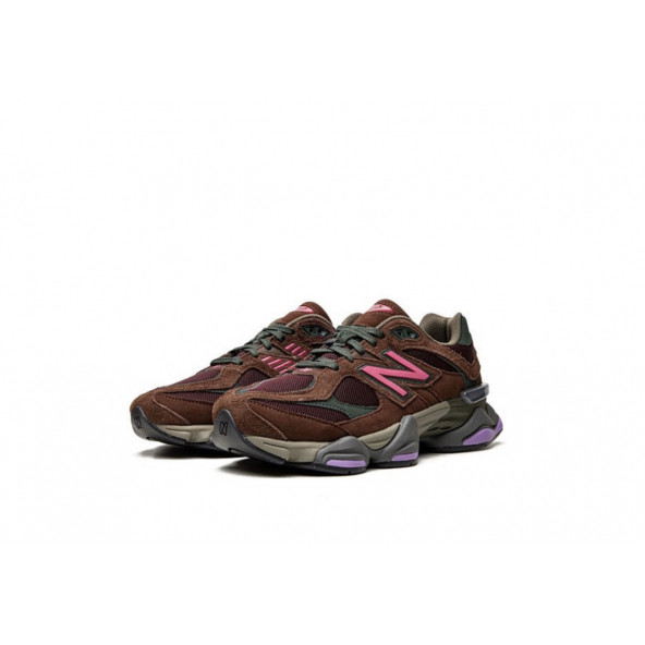 New Balance 9060 Rich Oak Burgundy - 4