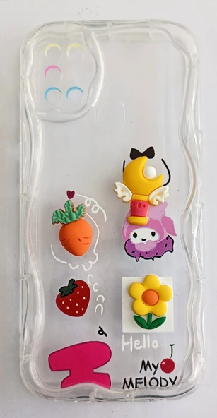 Samsung Galaxy A51 Uyumlu Emojili Kalın Yumuşak Şeffaf Kılıf ürün görseli 1