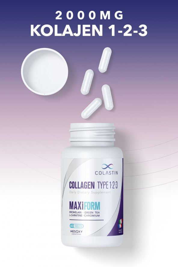 Kolajen 1-2-3 Maxiform 3 Al 2 Öde, 180 Tablet, Cilt, Vücut, Diyet Ve Form Şimdi Tek Şişede - 4