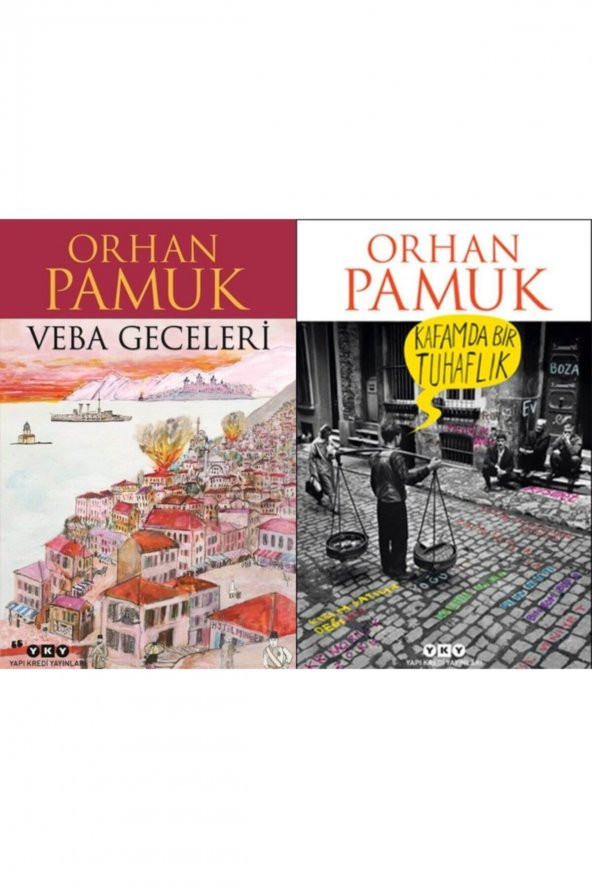 En Çok Okunan Orhan Pamuk Kitabı Seti 2 Kitap- Veba Geceleri- Kafamda Bir Tuhaflık