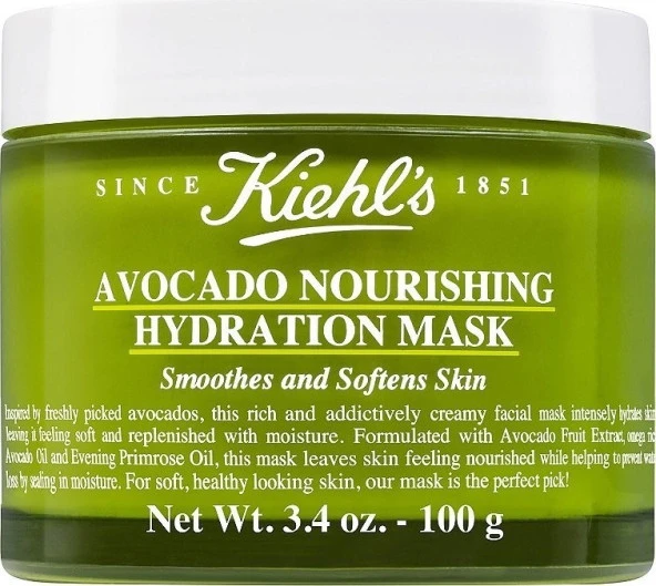 Kiehls Avocado Nourishing Hydration Mask 100G - Cildi Besleyen ve Nemlendiren Avokado Yüz Maskesi