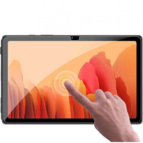 Smody Samsung Galaxy Tab A7 SM-T500 - T505 10.4 360 Dönerli Standlı Kapaklı+ Temperli Cam Ekran Koruyucu + Kalem - Resim 8