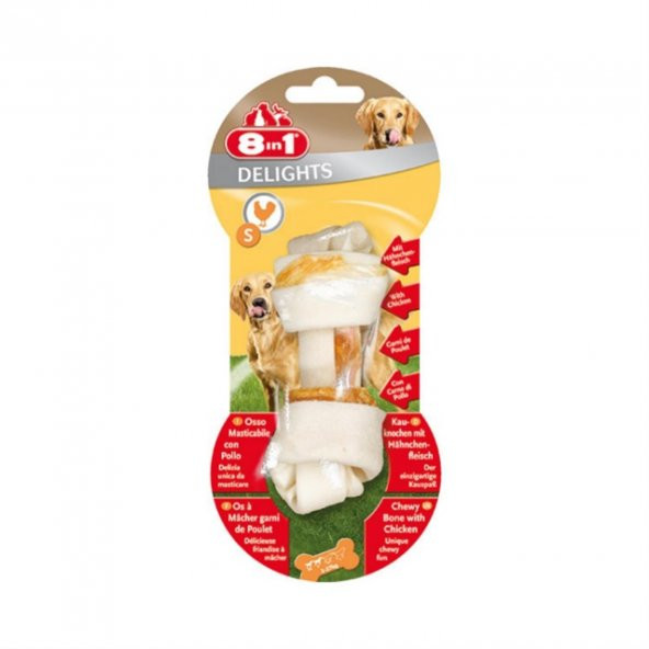 8 in 1 Delights Bones Düğümlü Tavuklu Kemik 40 Gr