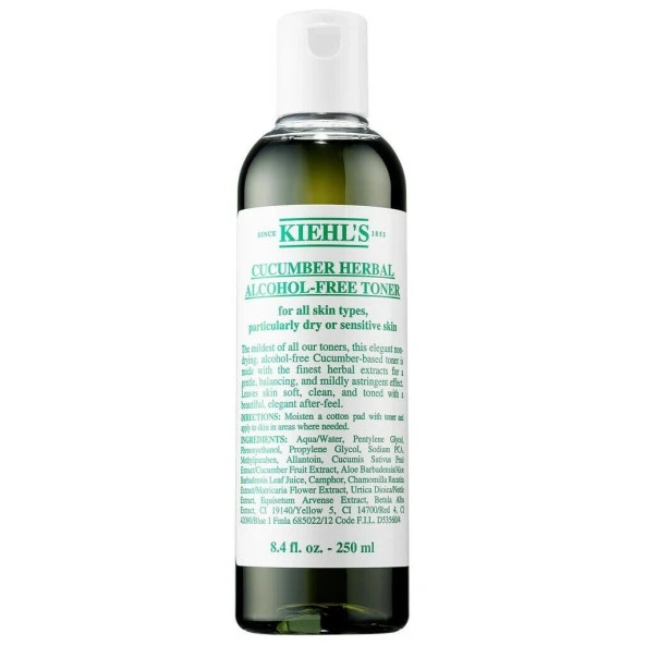 Kiehls Cucumber Herbal Alcohol-Free Toner 250ML
