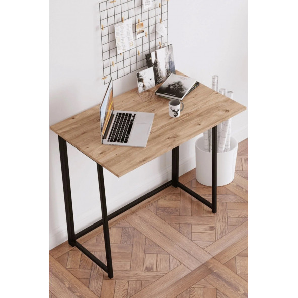 Fahrettin Küçük Work Katlanabilir Pratik Çalışma Masası Bilgisayar Masası Çizim Masası Work001 - 4