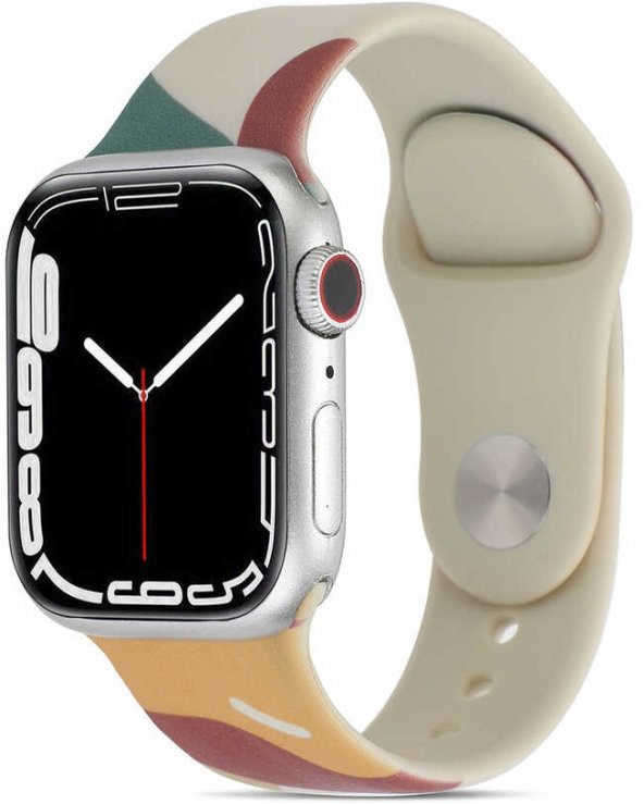 Apple Watch 7 41mm Kordon KRD-62 Silikon Strap Kayış