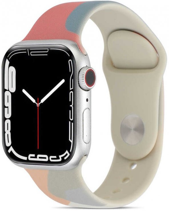 Apple Watch 7 45mm Kordon KRD-62 Silikon Strap Kayış - 2