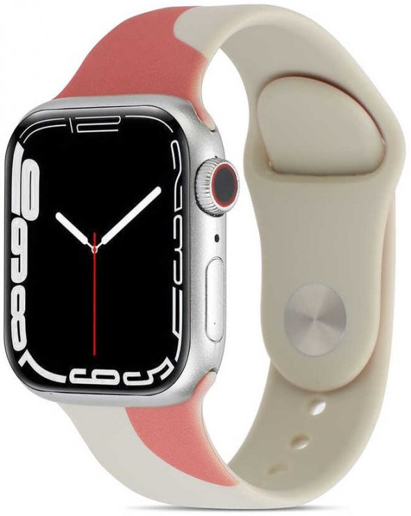 Apple Watch 7 45mm Kordon KRD-62 Silikon Strap Kayış - 4