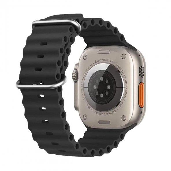 E2M APPLE WATCH 38-40-41MM KRD-28 OCEAN SİYAH KORD