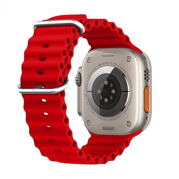 E2M APPLE WATCH 38-40-41MM KRD-28 OCEAN KIRMIZI KO