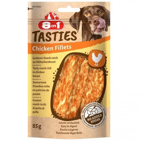 8in1 Tasties Chicken Fillets Tavuk Fileto Köpek Ödülü 85 Gr