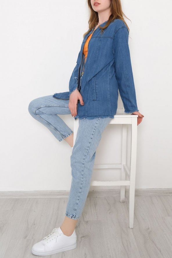 Gabardin Ceket Mavi - 1605.1367. - 5