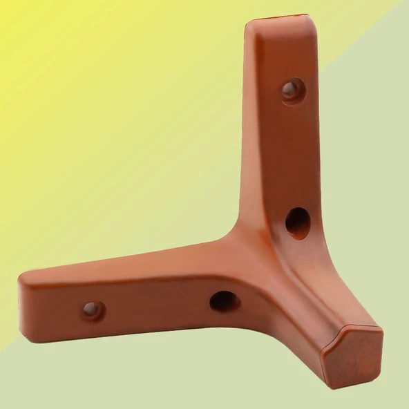 Sedef Lüks Mobilya Kanepe Sehpa Tv Ünitesi Koltuk Ayağı 10 Cm Düz Kahverengi Ayakları (4 ADET) - Resim 4