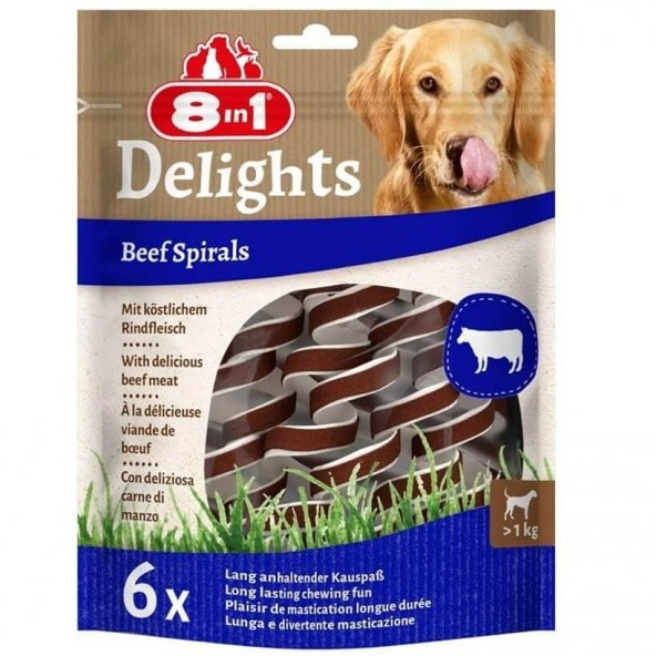 Smart Delights Beef Spirals Biftekli Burgu Köpek Ödülü 6lı