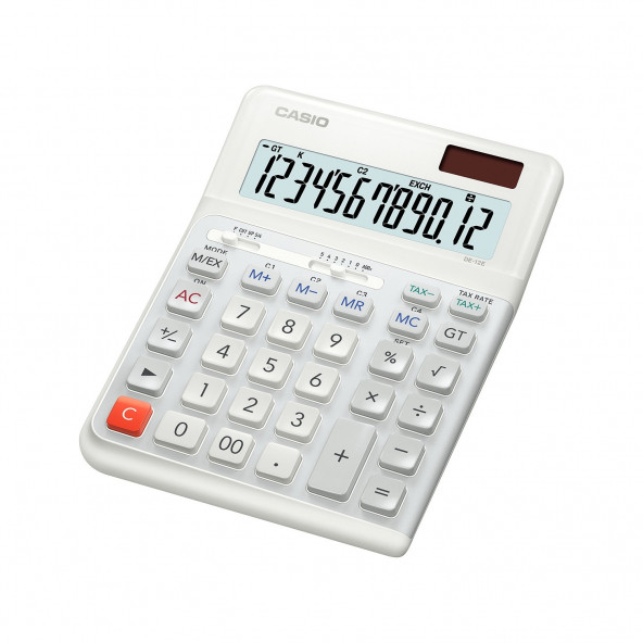 Casio DE-12E-WE 12 Haneli Masaüstü Hesap Makinesi - 2
