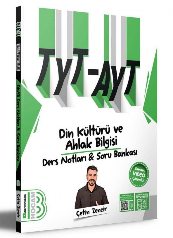 2024 TYT AYT Din Kültürü ve Ahlak Bilgisi Video Destekli Konu Anlatımı ve Tamamı Video Çözümlü Soru Bankası Benim Hocam