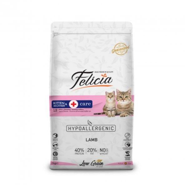 Felicia HypoAllergenic Kuzu Etli Düşük Tahıllı Yavru Kedi Maması 2kg