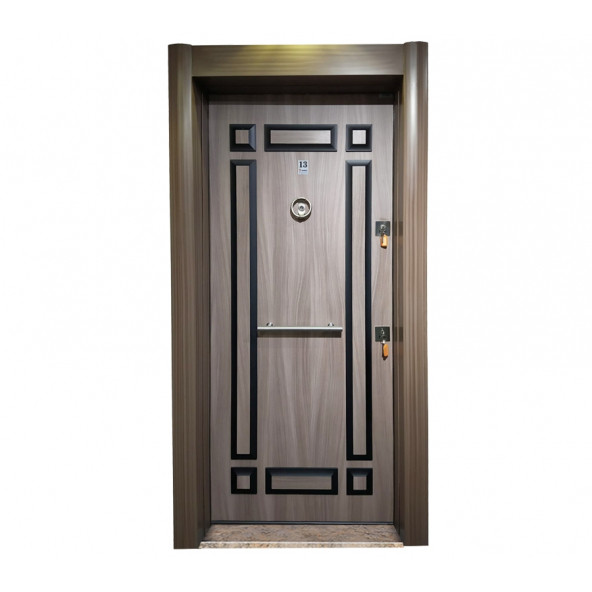 TEZ2467 Eskitme Kasalı Kabartma Tanganika Model Çelik Kapı