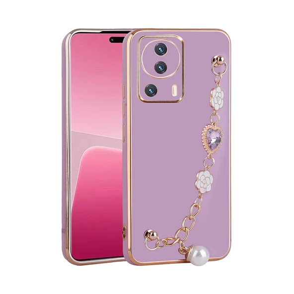Xiaomi Mi 13 Lite Kılıf El Tutamaçlı Kamera Korumalı Zore Taka Silikon Kapak - 3