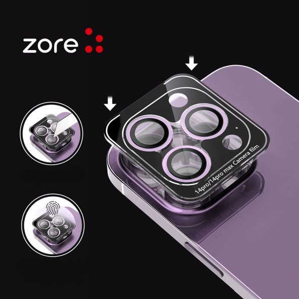 Apple iPhone 12 Pro Max Premium Safir Kamera Lens Koruyucu CL-12 - 8