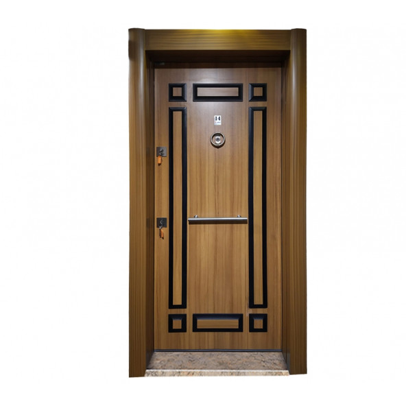 TEZ2468 Eskitme Kasalı Kabartma Model Çelik Kapı ürün görseli