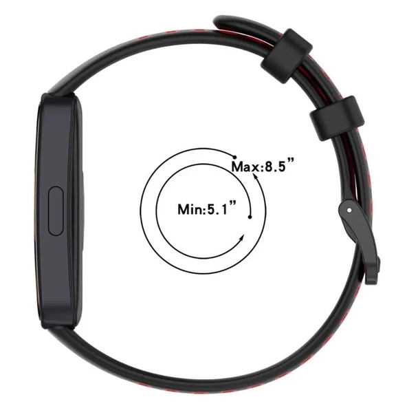 Huawei Band 8 Kordon Delikli Çift Renk Silikon Kayış - 2