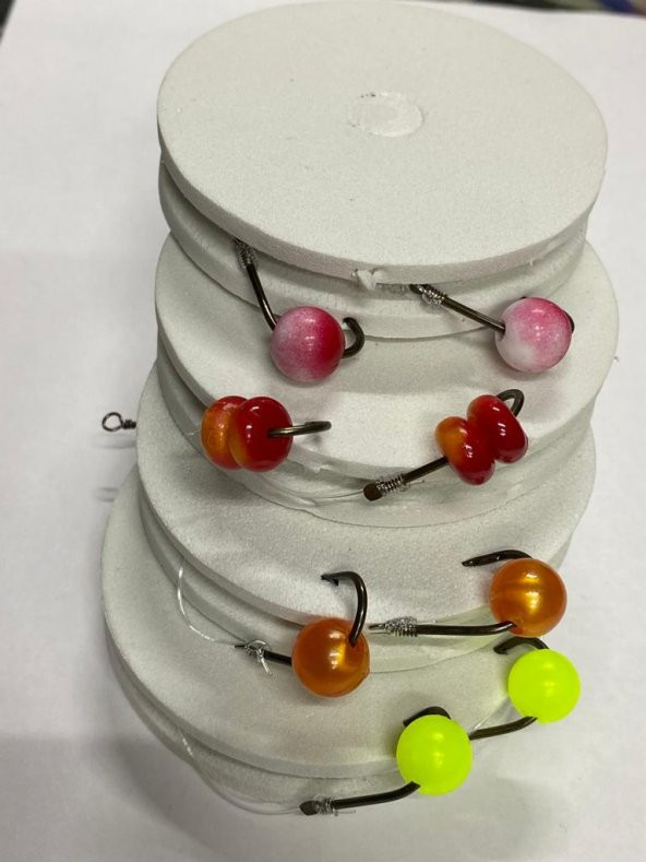 Boncuklu Sıralı Sazan Takımı 10 mm 4 Adet