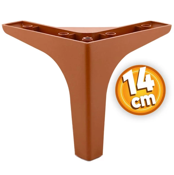 Sedef Lüks Mobilya Kanepe Sehpa Tv Ünitesi Koltuk Ayağı 14 Cm Kahverengi Ayakları 4 Adet - Resim 3